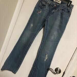 Joe's Jeans Socialite Floral Embroidered Denim Jeans NWT Size W 26